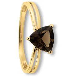 Goldring ONE ELEMENT "Rauchquarz Ring aus 333 Gelbgold" Gr. 48, gold, Fingerringe, Damen, 48, Gelbgold 333, Damen Gold Schmuck