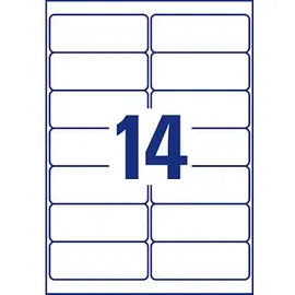 Avery Zweckform Adressetiketten L7563-25 transparent 99,1 x 38,1 mm 25 Blatt