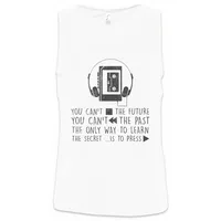 Urban Backwoods Tanktop 13 Walkman Ärmelloses T-Shirt School Schule Tiger Pride Tape Kassette Cassette Team Mannschaft Symbol weiß S