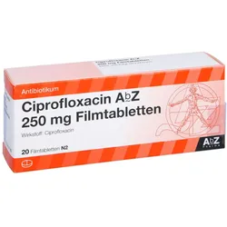 Ciprofloxacin AbZ 250 mg Filmtabletten 20 St
