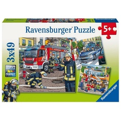 Ravensburger Puzzle »Helfer in der Not. Puzzle 3 x 49 Teile«, Puzzleteile