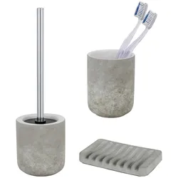 SCHÖNER WOHNEN-Kollektion Londa Bad-Accessoire Set, 3-teilig, Accessoires, grau