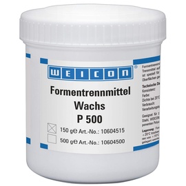 WEICON 10604515 Formentrennmittel Wachs P 500 150 g Trennwachs für poröse Oberflächen, weiß-milchig, 150g