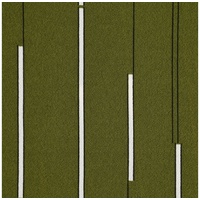 SCHÖNER LEBEN. Stoff Bekleidungsstoff Chiffon Streifen khaki grün weiß schwarz 1,45m grün|schwarz