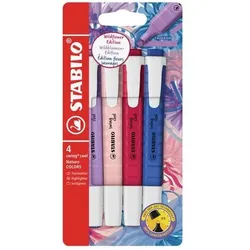STABILO Textmarker swing cool NatureCOLORS Wildflower 4er Pack