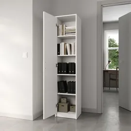 home collective Bücherregal 50 x 35 x 180 cm Weiß