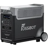 Fossibot Stromerzeuger F3600 Pro Stromgenerator, Powerstation, 3,60 in kW, 1,5H volle Ladung, 3840Wh LiFePO4-Akku schwarz