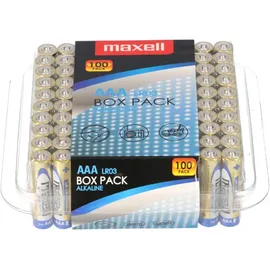 Maxell Alkaline Batterie Box Pack 100er Pack)