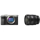 Sony Alpha 7C II | Spiegellose Vollformatkamera mit SEL2450G (kompakt, 33 MP, Echtzeit-Autofokus, 10 BPS, 4K Video, neigbarer LCD-Touchscreen) Silber/schwarz