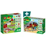 LEGO® LEGO DUPLO Eisenbahn-Schienen-Erweiterungsset LEGO 10872 + LEGO 10882 Konstruktions-Spielset