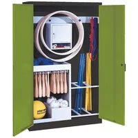 C+P Sportgeräteschrank mit Vollblech-Flügeltüren (Typ 1), HxBxT 195x120x50 cm,