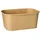 Papstar Verpackungsbecher rechteckig 1.000 ml 7,5 cm x 17,3 cm x 12,3 cm Braun