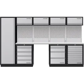 Kraftwerk Mobilio 5er Kombi, Hochschrank, 4/5/9 Schubladen, Edelstahl