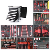 Mephisto-Tools XXL Premium Werkzeugwagen mit 9 Schubladen inkl. Werkzeug