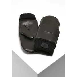 URBAN CLASSICS Puffer Imitation Leather Gloves Schwarz S/M