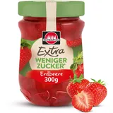 Schwartau Extra Weniger Zucker Erdbeere, zuckerreduzierter Fruchtaufstrich, 300g
