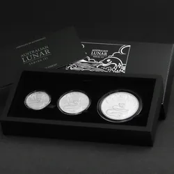 Silbermünze 2oz + 1oz + 1/2oz Schlange 2025 (PP) Set ? 3-teilig Lunar III (Australien)