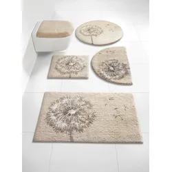 Badematte GRUND Gr. 5, beige (natur), rechteckig (80cm x 150cm),, Badematten