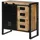 MASSIVMOEBEL24.DE Kommode Mango 90x45x90 natur klar lackiert / Metall schwarz BLACKBURN #108