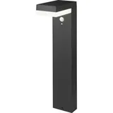 Sygonix Außenstandleuchte Metall 50,0 cm inkl. Bewegungsmelder schwarz