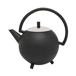 bredemeijer Teekanne Saturn schwarz, silber 1,2 l