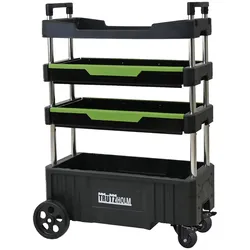 Montagewagen klappbar mobil transportabel 67,5x40x95 cm Traglast 80 kg 4 Abla...