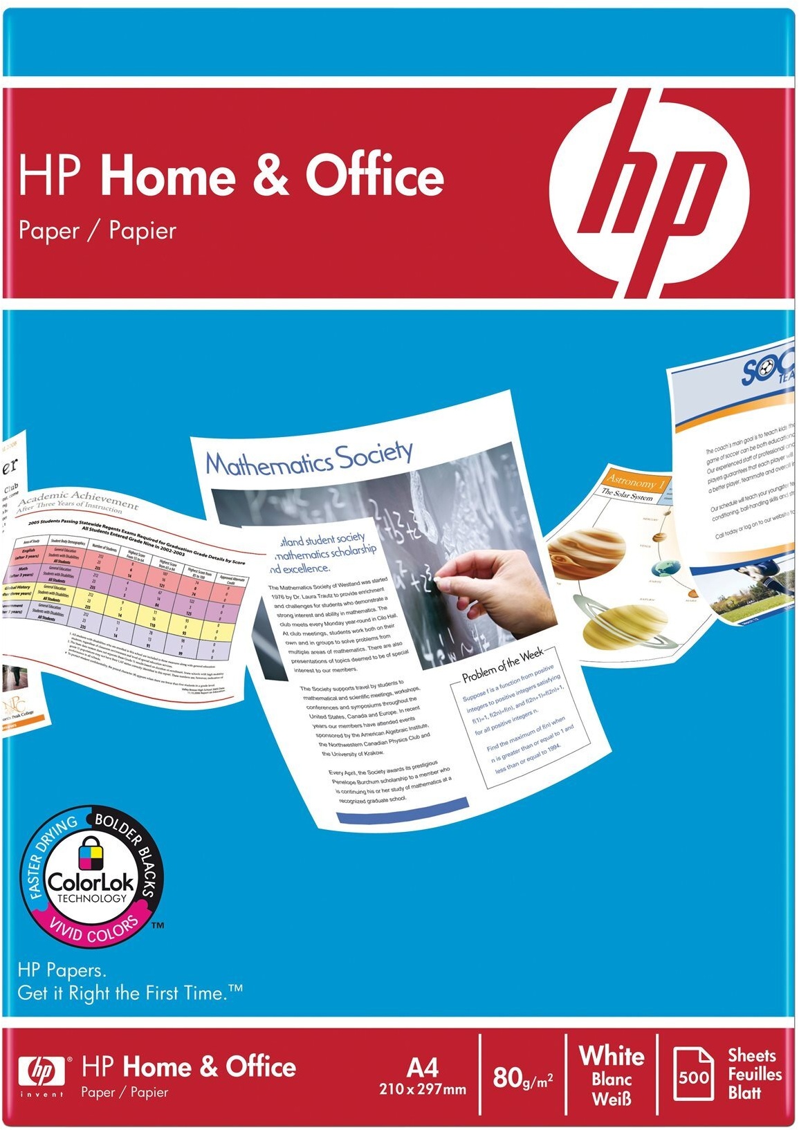 HP Home&Office Druckerpapier A4-Dokumente 500 Blatt CHP150 HP Kopierpapier | 210 x 297 mm | 80 g/m2