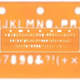 Standardgraph Schablone Standard-Schrift 5 mm