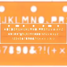 Standardgraph Schablone Standard-Schrift 5 mm