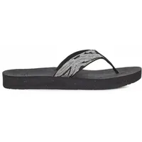 Teva Damen Reflip Sandale, Wellen Schwarz/Weiß, 40 EU - 40 EU