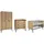 Schardt Baby-/Kinderzimmer-Set Morris Oak 3-teilig Artisan/Anthrazit