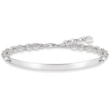 Thomas Sabo Love Bridge 925 Sterling Silber Zirkonia weiß Länge von 16.5 bis 19.5 cm Brücke 5.4 cm LBA0043-051-14-L19,5v