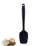 Eupneicu Silikon Spatel [27 cm], Nahtloses Einteiliges Design, Hitzebeständiger Großer Silikon Spatel zum Backen oder Kochen [Schwarz]