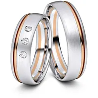 Trauringe Bochum 750er Weifl-/Rotgold - 4467