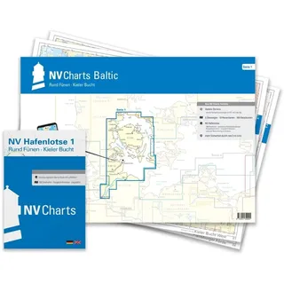 NV Plano Serie 1 mit App Lizenz - Seekarte Ostsee - Ründ Fünen - Kieler Bucht - mit Schlei, Flensburger Förde und Eckernförder Bucht