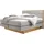 Hasena Boxspringbett 140-180 cm Braun / Hellgrau, Liegefläche:180 x 200 cm, Topper:Agrea-Topper