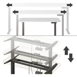 Vicco Schreibtischgestell Elevate 57977 2 Motoren 60 x 70 cm
