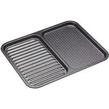 KitchenCraft MasterClass Backblech mit 2 Fächern 39 x 31 cm
