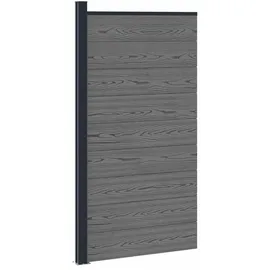 vidaXL Zaunlatte 1 x 1 x 1 m Grau/Aluminium