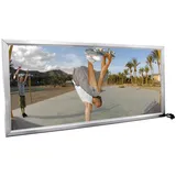 Europalms Reklamewand, beleuchtet, aluminium, 1x2m