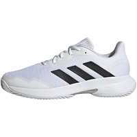 adidas Herren CourtJam Control Tennis Shoes-Low (Non Football), FTWR White/core Black/Matte Silver, 44 2/3 EU - 44 2/3 EU