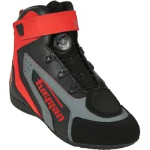 Furygan V4 Easy D3o Motorradschuhe - Schwarz/Grau/Rot / 44