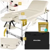 Tectake 3 Zonen Massageliege Ko Tao Breite 78 cm, Polsterung 5 cm 212 x 108 x 90 cm