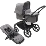 Bugaboo Fox 5 mit Liegewanne und Sitz black/grey melange