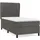 vidaXL Boxspringbett 100 x 200 cm Dunkelgrau