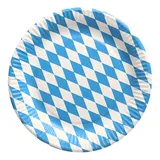 Papstar Pappteller rund Durchmesser 23 cm 50 St. Bayrisch Blau