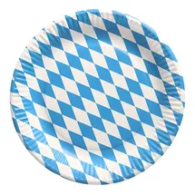 Papstar Pappteller rund Durchmesser 23 cm 50 St. Bayrisch Blau