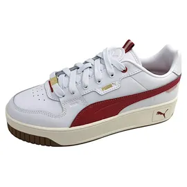 Puma Carina Street Lux Damen Plateau-Sneaker Weiß/Gold 40