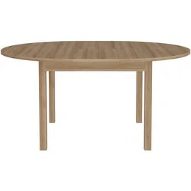 Forte Esstisch "Attention", braun (rivera eiche, rivera eiche, rivera eiche), B:130cm H:78,1cm T:130cm, Tische, Esstisch, rund, ausziehbar, Einlegeplatte innenliegend