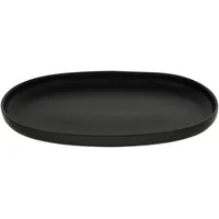 CreaTable Servierplatte Uno Black, anthrazit Steinzeug - anthrazit
